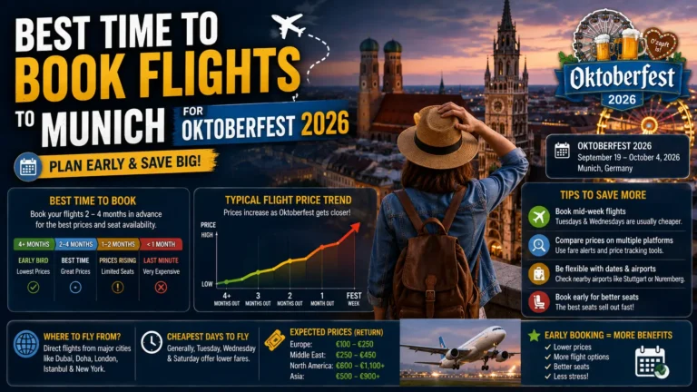 Best Time to Book Flights to Munich for Oktoberfest 2026